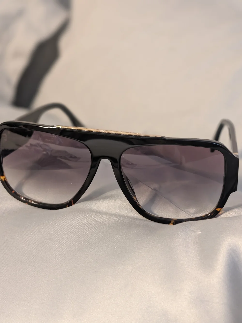 ​NWT Marc Jacobs MARC 756/S Oversized Aviator Sunglasses Black Tortoise UNISEX